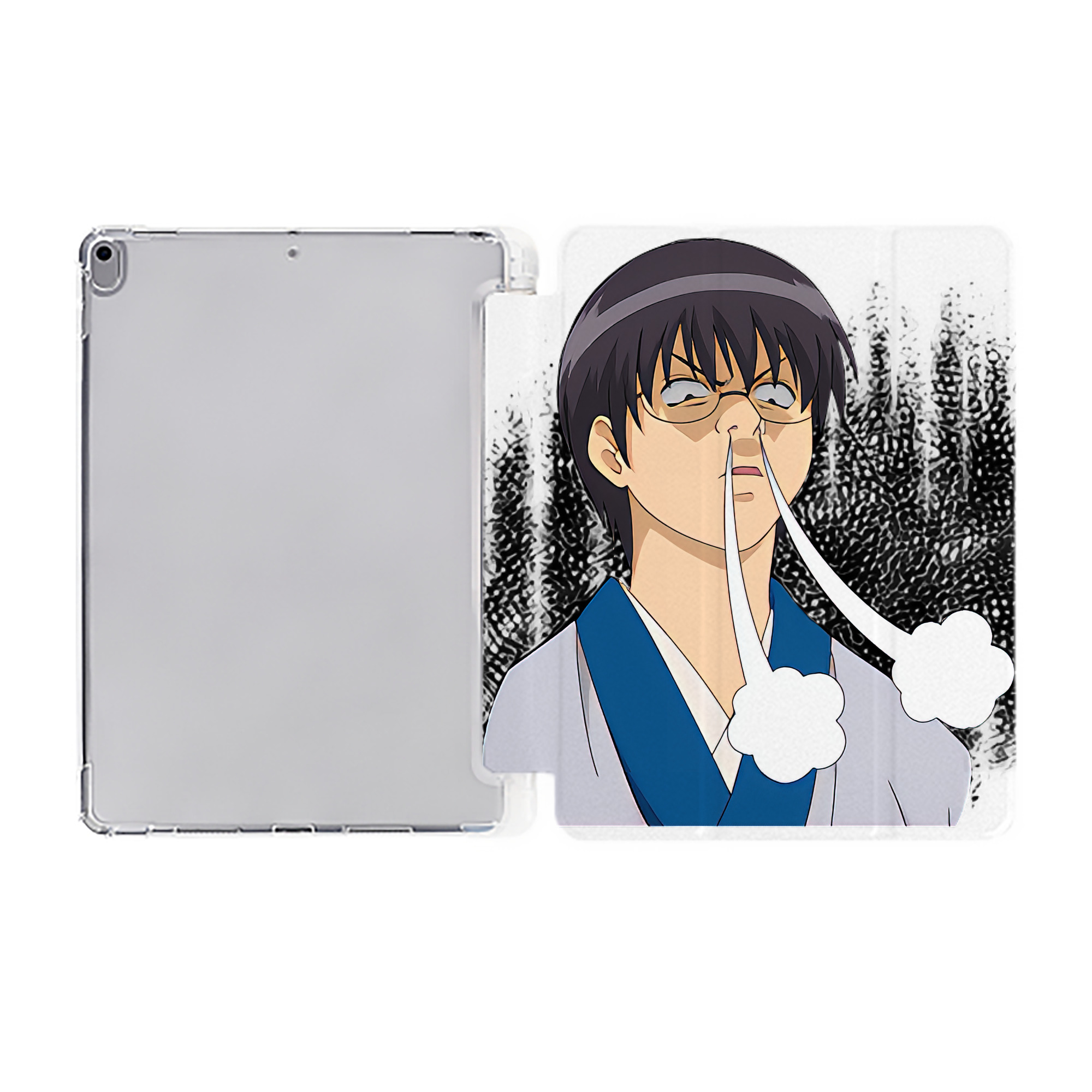 ぎんたま 坂田銀時（さかたぎんとき） 神楽 志村新八（しむら しんぱち） GINTAMA Sakata Gintoki Kagura Shimura Shinpachi IPad ケース ペン収納付き 三つ折りスタンド PUレザー×シリコン 対応機種9.5/10.5/10.9インチ